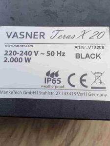 Vasner teras 25 Ip65 mit 2000 watt
