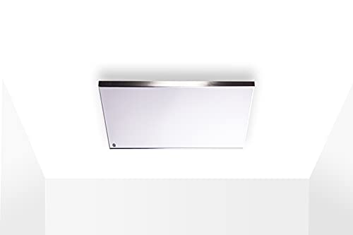 Könighaus M-Serie Infrarotheizung/Deckenheizung geeignet für die Deckenmontage - 450 Watt - Rahmenfarbe Silber + 5 Jahre Garantie  inkl. Thermostat Überhitzungsschutz