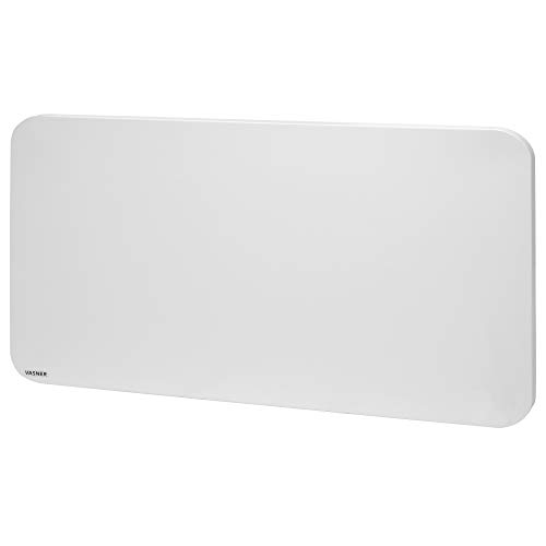 VASNER Citara M-Plus Design Infrarot-Heizung 450-900 Watt Metall, weiß, runde Ecken, Wandmontage, Flächenheizung, Elektroheizung… (900 Watt)