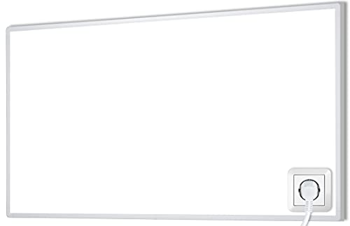 Heidenfeld Infrarotheizung HF-HP100-1 Weiß - 800 Watt - inkl. Schukostecker - 10 Jahre Garantie - Deutsche Qualitätsmarke - TÜV GS (HF-HP100-1 800 Watt)