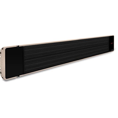 TROTEC IRD 2400 Dunkelheizstrahler Schwarzstrahler, Wärmestrahler, Terrassenstrahler, Balkonheizer, inkl. Fernbedienung, IP55, 2.400 W