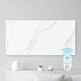 BR Bringer Infrarotheizung in Marmor Optik - 800 Watt - mit Smart Thermostat, WiFi und App - 100% Keramik - Infrarot Elektroheizung Energiesparend - 5 Jahre Garantie - Deutsche Qualitätsmarke