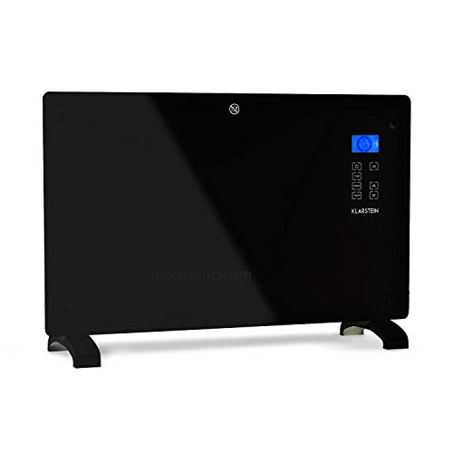 Klarstein Elektroheizung, Konvektor-Heizung mit, Mobile Elektroheizung Energiesparend, Leise Heizung Elektrisch, Standgerät Heizkörper Elektrisch mit Thermostat , 2000 W