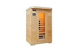 Ivar-2 Comfort Vollspektrum 2 Personen Sauna Infrarotkabine & Infrarotsauna/Infrarot Wärmekabine und viele Extras. FULL SPEKTRUM