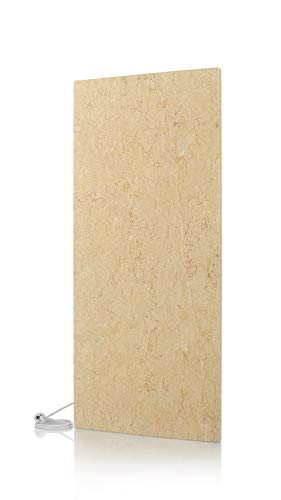 Magma Naturstein-Infrarotheizung Original - Deutscher Hersteller seit 1992 - Magmaheizung mit 10 Jahren Garantie (Marmor Bahama, 1200 Watt / 1180 x 520)