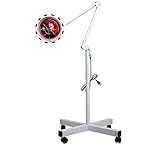 JUEYAN Infrarot Lampe 275W Infrarotstrahler Infrarotlampe Wärmelampe Rotlicht Strahler Rotlicht Lampe mit Rädern Infrarotstrahlung