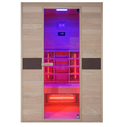 Infrarotkabine Ruby Full Spektrum 2 Personen inkl. LaJa26 Sanduhr Konkav