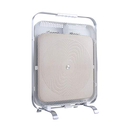 BioSari BSMH Marmorheizung, Rahmen & Füße: Aluminium, Heizelement: Marmor, Vordere Netzabdeckung & Rückgehäuse: SPCC, Griff und Griffgehäuse: Polycarbonat, weiß