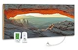 Marmony M800 Infrarotheizung 'Mountain View' 800 Watt inkl. MTC-40 Funkthermostat - Marmor Infrarot-Heizung Elektroheizung