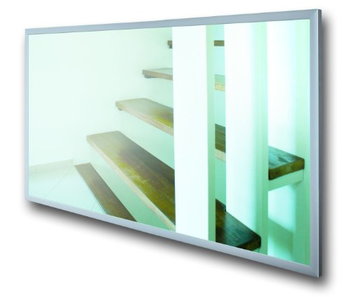 Infrarotheizung Spiegel mit Alurahmen, 600 Watt