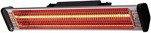 CasaTherm Infrarot Heizstrahler S1800 Gold Fernbedienung IP55, Silber, 1800 Watt
