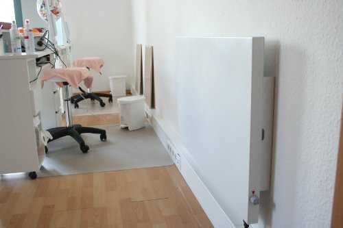Glaswärmt Infrarotheizung 1000 Watt Heizung Dreh/Thermostatregler Elektroheizung