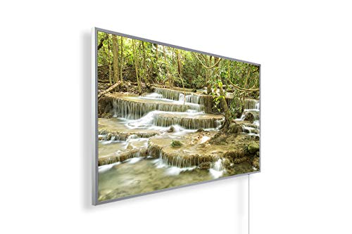 Könighaus Fern Infrarotheizung – Bildheizung in HD Qualität mit TÜV/GS - 200+ Bilder - 800 Watt (8. Wasserfall Klein)