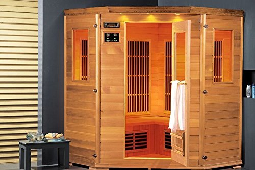 Lars 4 Topline 3 Personen Infrarotkabine & Infrarotsauna / 2000 Watt/Infrarot Wärmekabine und viele Extras