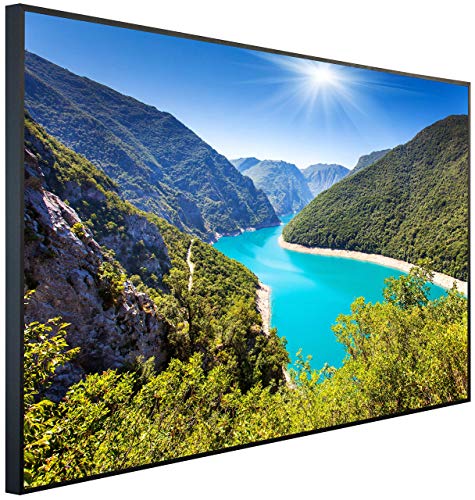 InfrarotPro Infrarotheizung, Berg- und Seenlandschaft im Sommer, 120x75x3 cm